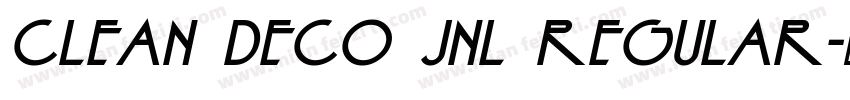 Clean Deco JNL Regular字体转换